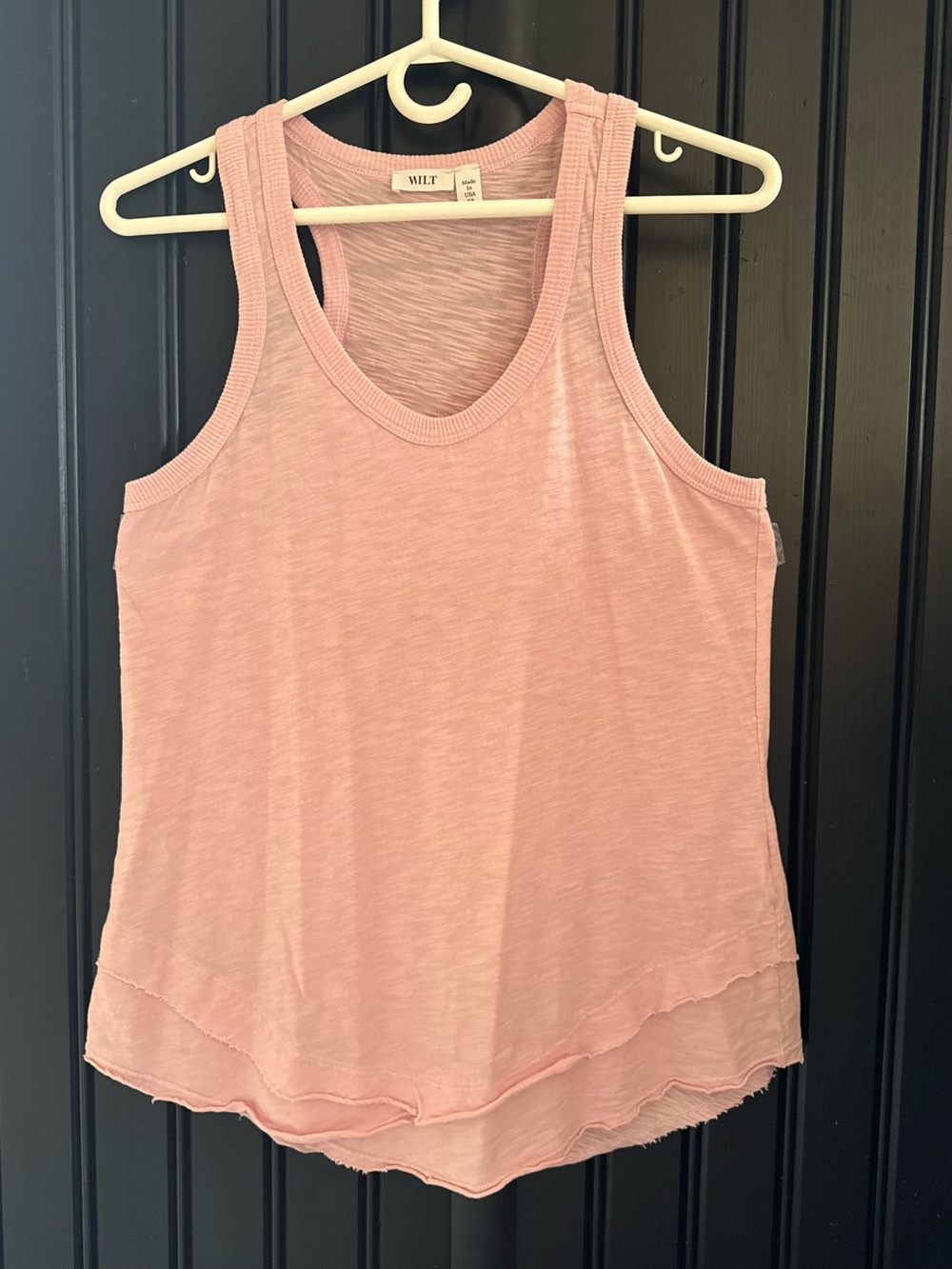 WILT Women's Pink Racerback Tank Top xsmall